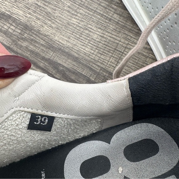 P448 John White Pink Leather/ Suede Lace Up  Low Top Sneakers - Picture 16 of 16